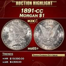 1891-cc Morgan Dollar $1 ms65+ SEGS