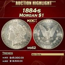 1884-s Morgan Dollar $1 ms62 USCG