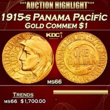 1915-s Panama Pacific Gold Commem Dollar 1 ms66 SEGS