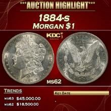 1884-s Morgan Dollar $1 ms62 USCG