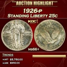 1926-p Standing Liberty Quarter 25c ms66+ SEGS