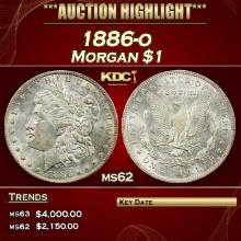 1886-o Morgan Dollar $1 ms62 USCG