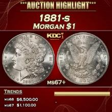 1881-s Morgan Dollar $1 ms67+ SEGS