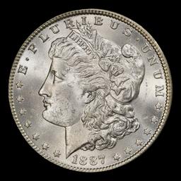 1887-p Morgan Dollar $1 Grades ms64