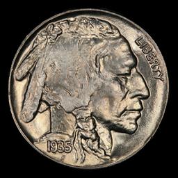 1935-p Buffalo Nickel 5c ms66+ SEGS