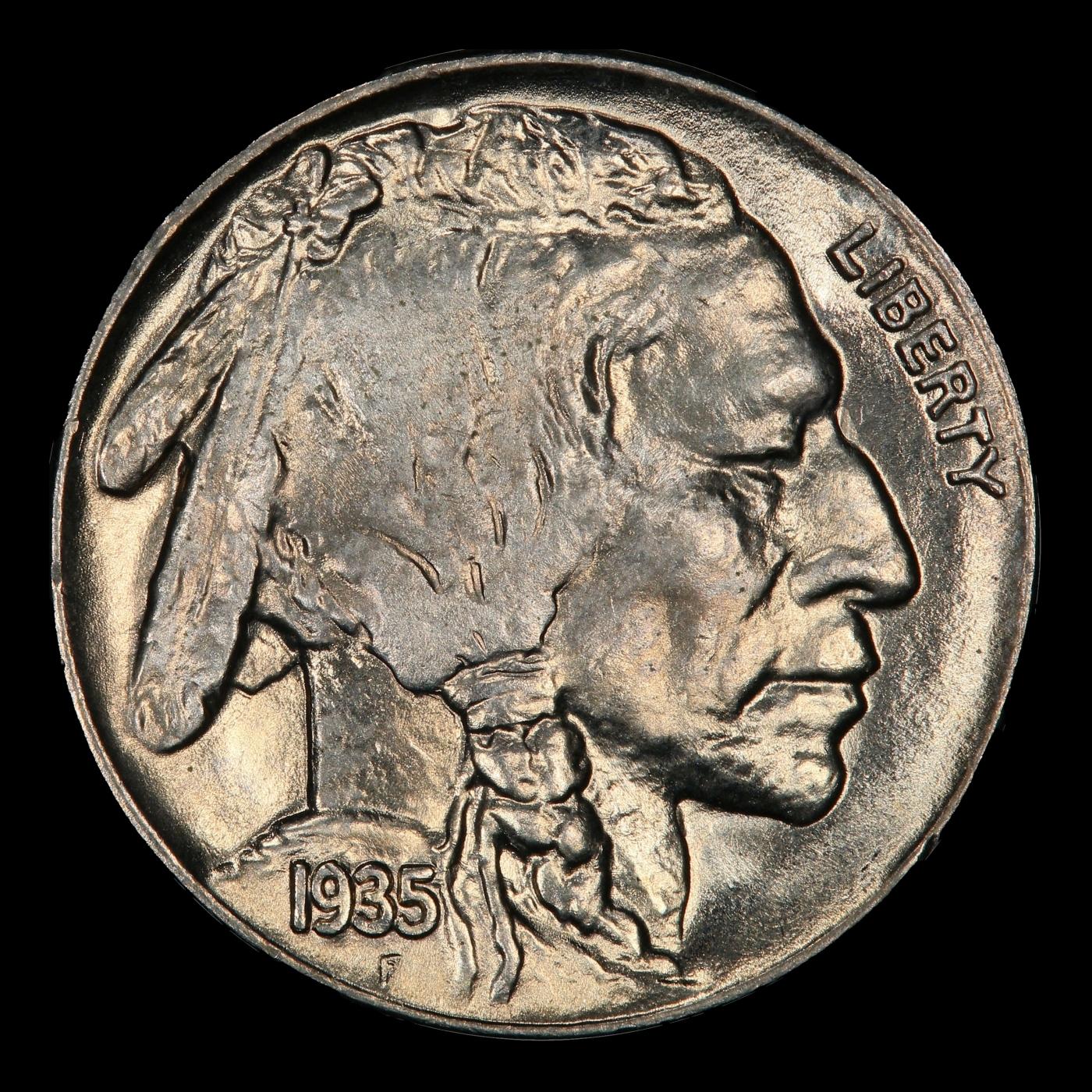1935-p Buffalo Nickel 5c ms66+ SEGS
