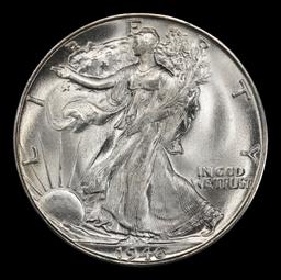 1946-s Walking Liberty Half Dollar Near Top Pop 50c ms66+ SEGS