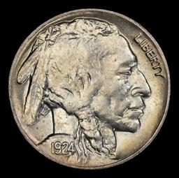 1924-p Buffalo Nickel 5c ms65 SEGS
