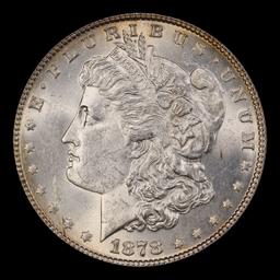 1878-p 7tf Morgan Dollar $1 Grades ms62
