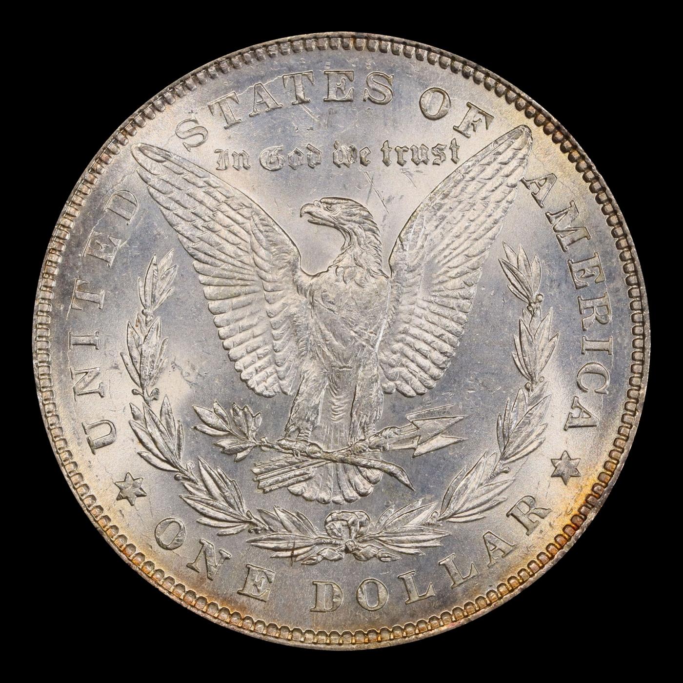 1878-p 7tf Morgan Dollar $1 Grades ms62