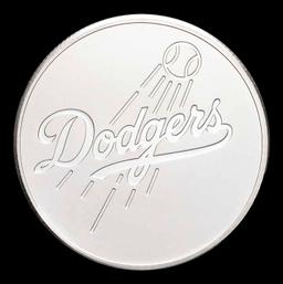 Dodgers MLB Team - 1 oz Silver Round Round