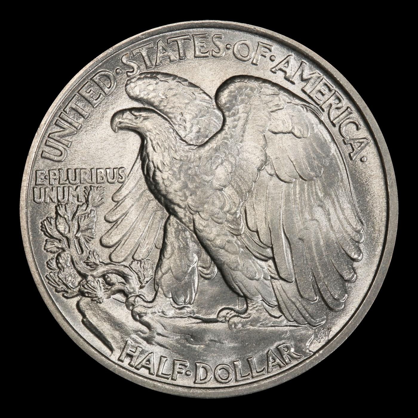 1934-p Walking Liberty Half Dollar 50c ms66+ SEGS