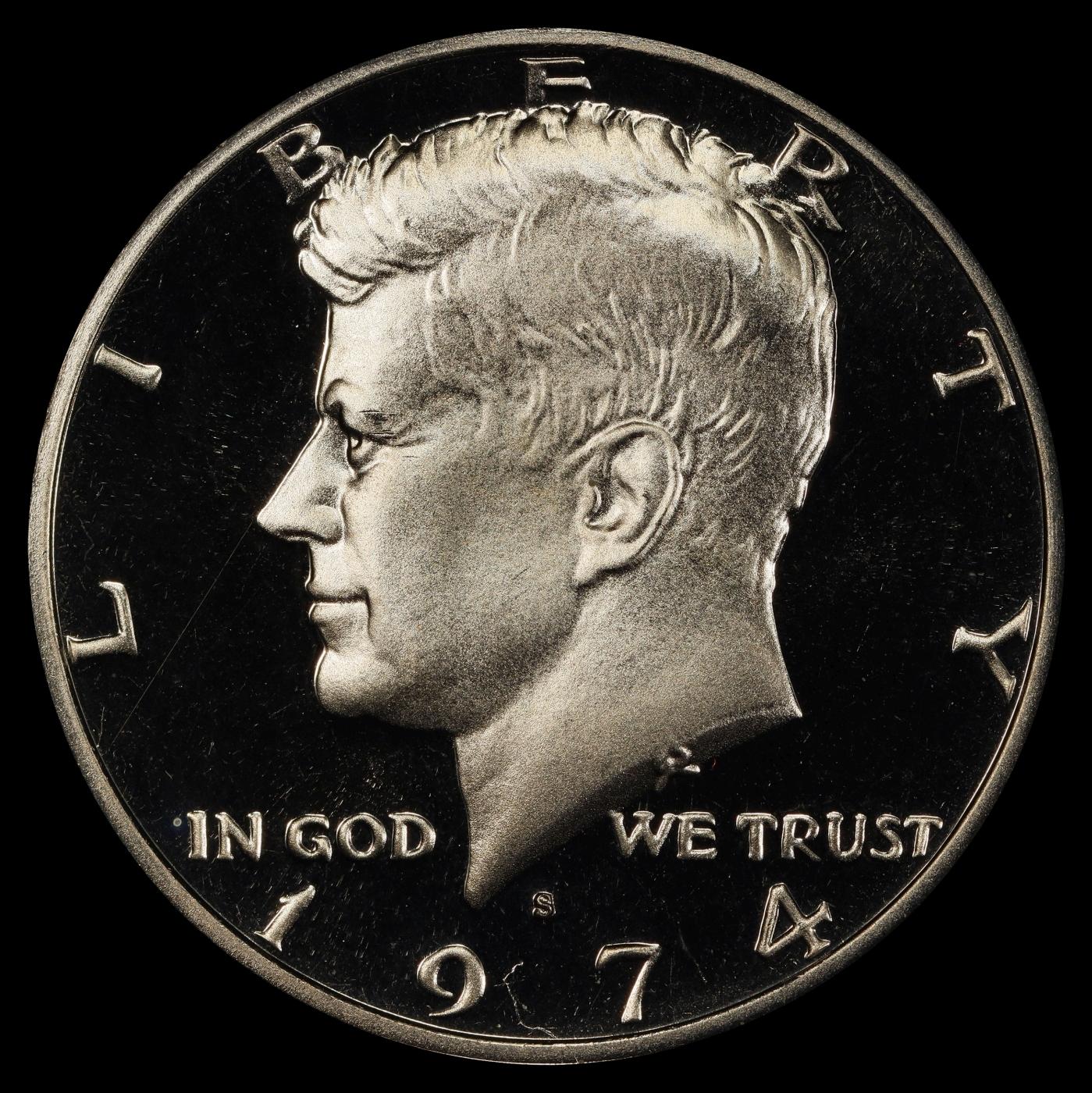 1974-s Proof Kennedy Half Dollar 50c pr70 dcam SEGS