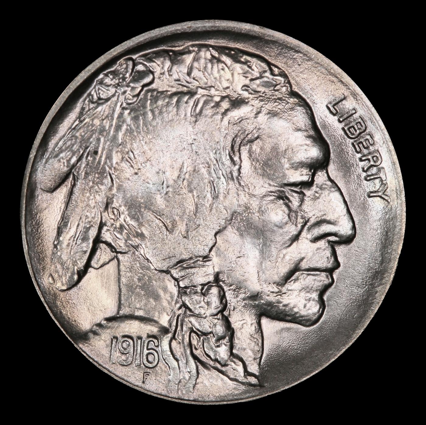 1916-d Buffalo Nickel 5c ms65 SEGS