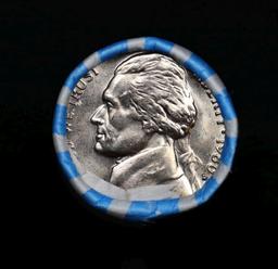 BU Shotgun Jefferson 5c roll, 1980-d 40 pcs Bank $2 Nickel Wrapper