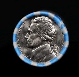 BU Shotgun Jefferson 5c roll, 1985-p 40 pcs Bank $2 Nickel Wrapper
