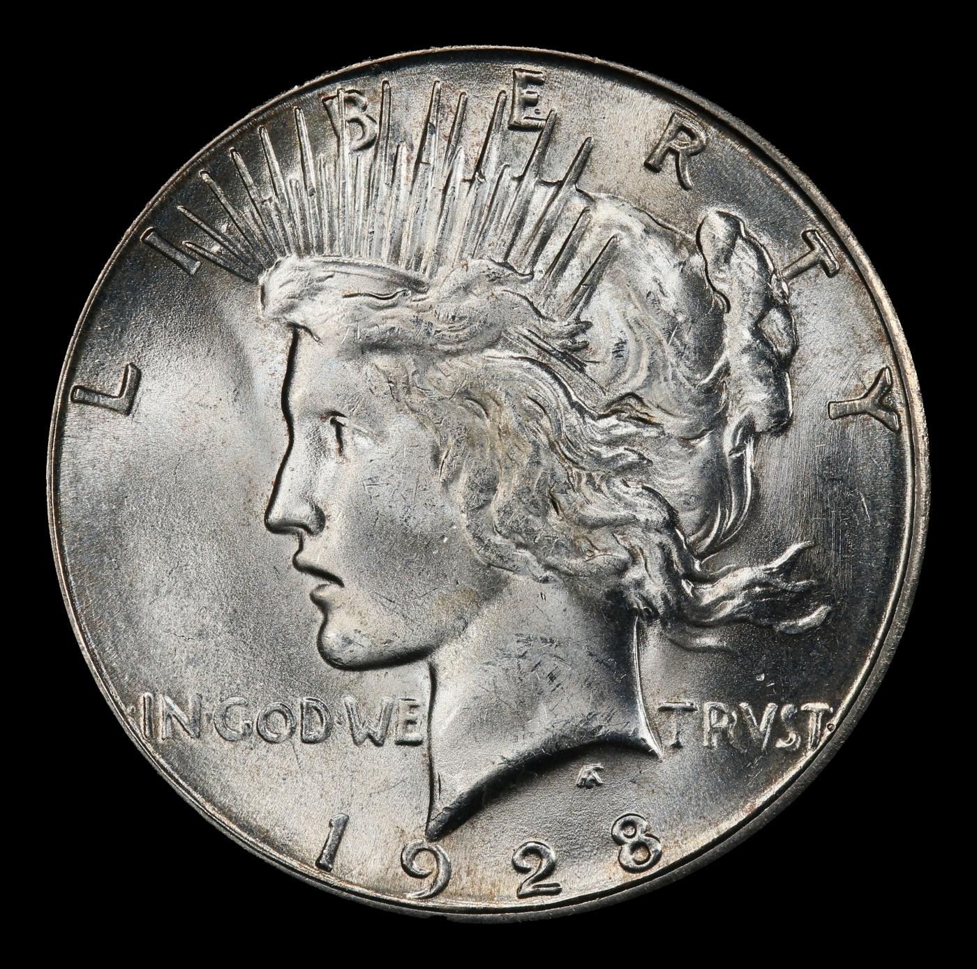 1928-s Peace Dollar $1 Grades ms63