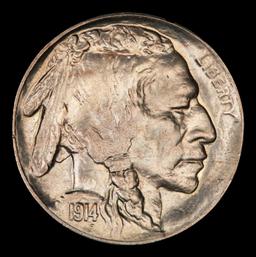 1914-d Buffalo Nickel 5c ms65 SEGS