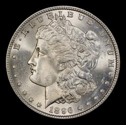 1896-p Morgan Dollar $1 Grades ms65