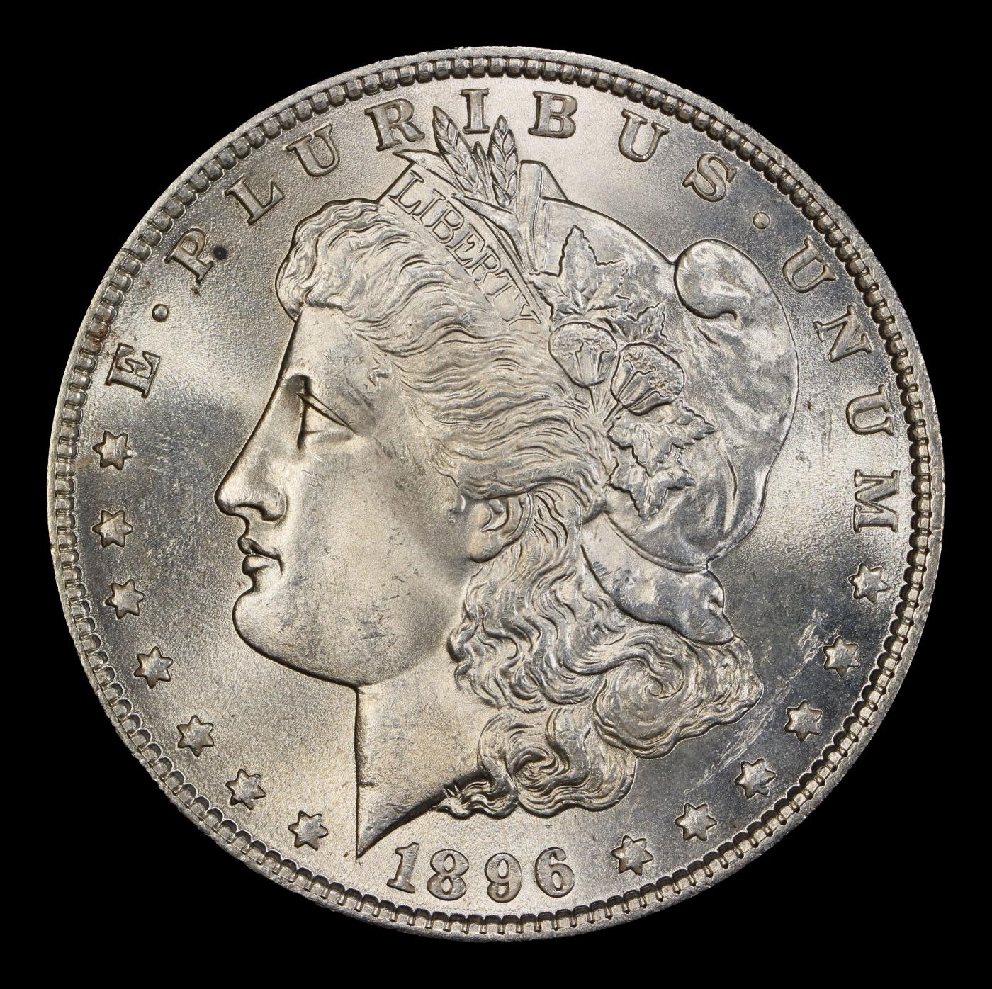 1896-p Morgan Dollar $1 Grades ms65