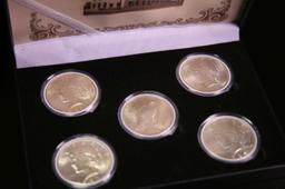 ULTRA RARE Complete Denver Mint Peace Silver dollar Collection! 5 Coins 1922-d, 23-d, 26-d, 27-d, 34
