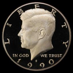 1990-s Proof Kennedy Half Dollar 50c pr70 dcam SEGS