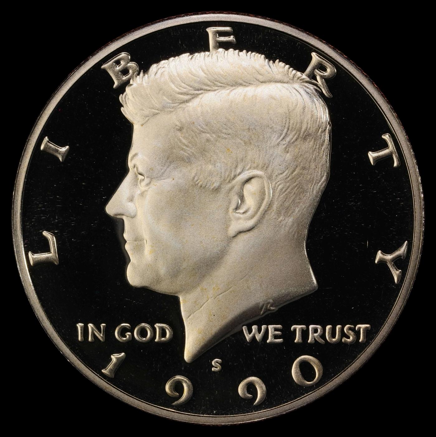 1990-s Proof Kennedy Half Dollar 50c pr70 dcam SEGS