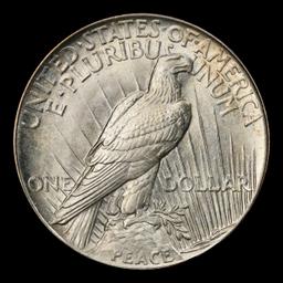1921-p Peace Dollar $1 ms65 SEGS