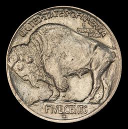 1913-d Ty I Buffalo Nickel 5c Grades ms65+