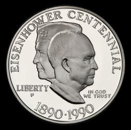 1990-p Eisenhower Proof Modern Commem Dollar $1 pr70 dcam SEGS