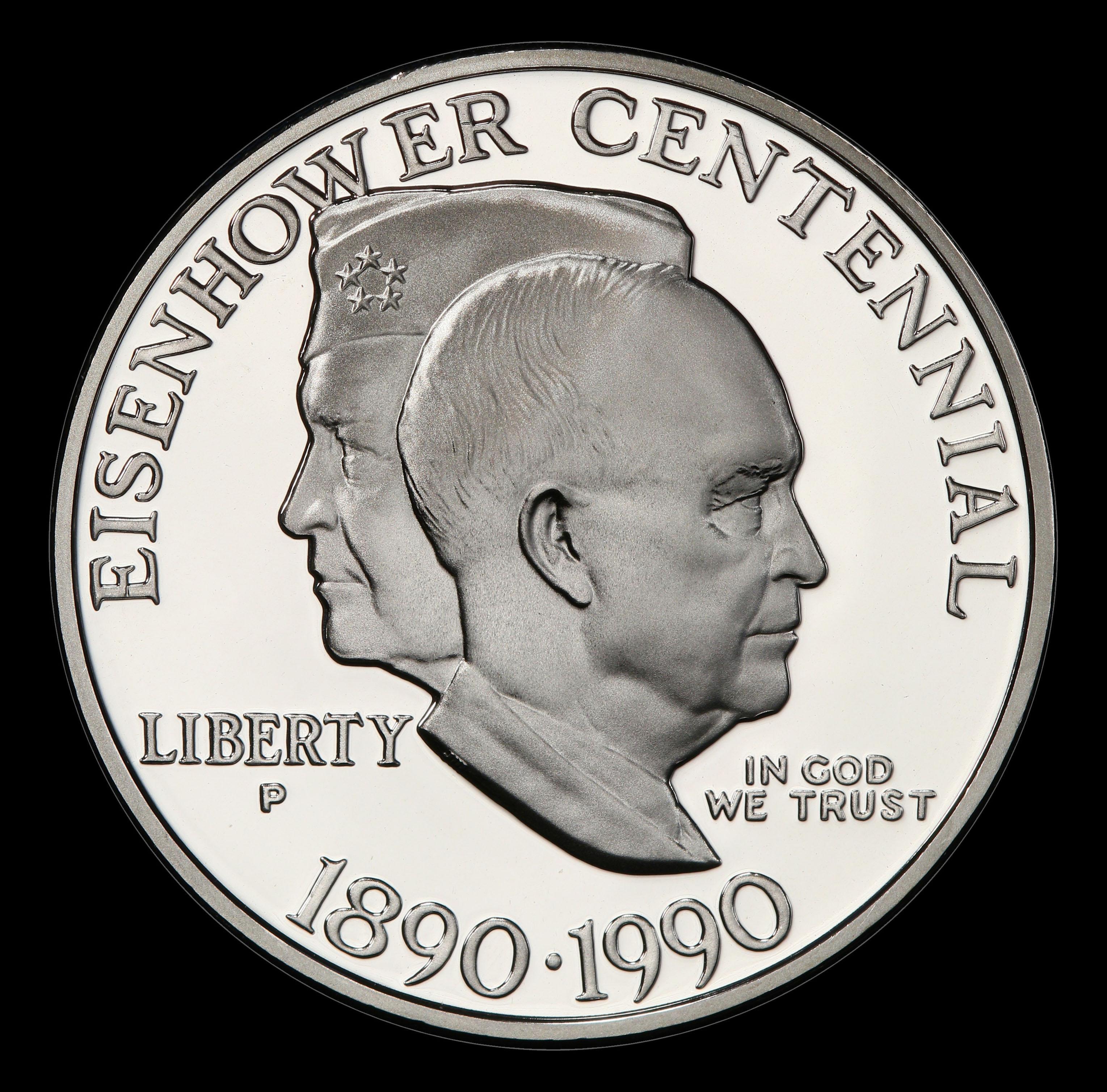 1990-p Eisenhower Proof Modern Commem Dollar $1 pr70 dcam SEGS