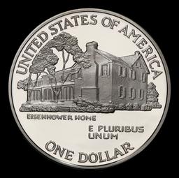 1990-p Eisenhower Proof Modern Commem Dollar $1 pr70 dcam SEGS
