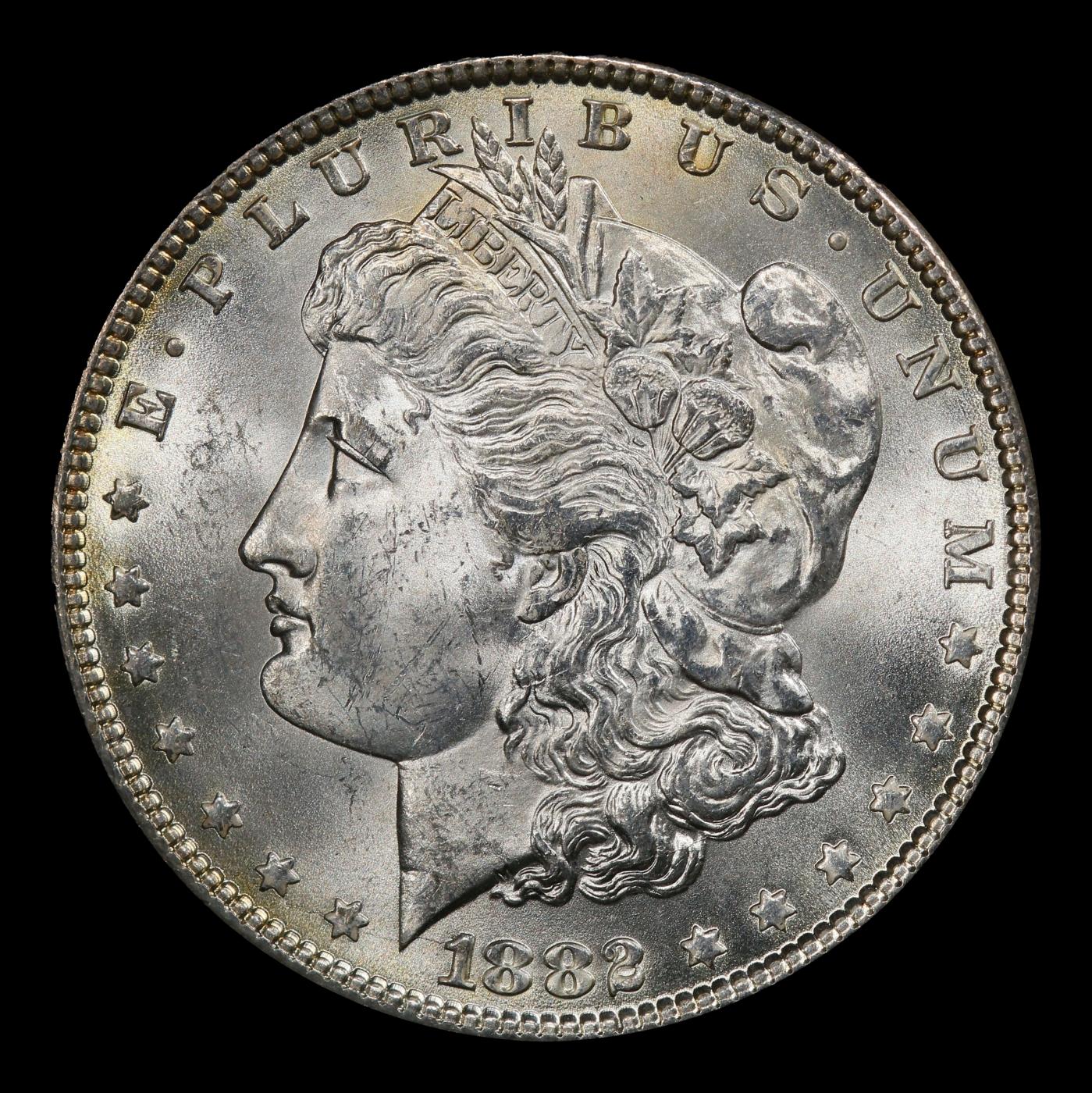 1882-p Morgan Dollar $1 Grades ms63