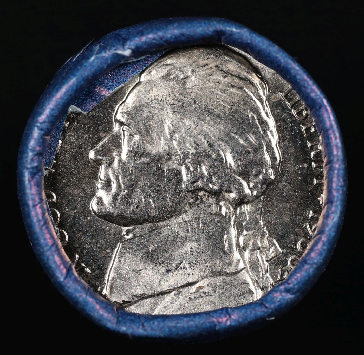 BU Shotgun Jefferson 5c roll, 1986-d 40 pcs Bank $2 Nickel Wrapper