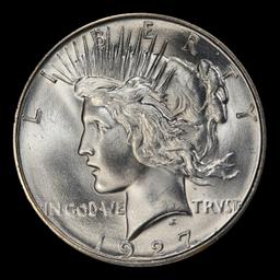 1927-d Peace Dollar $1 ms64+ SEGS
