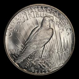 1927-d Peace Dollar $1 ms64+ SEGS