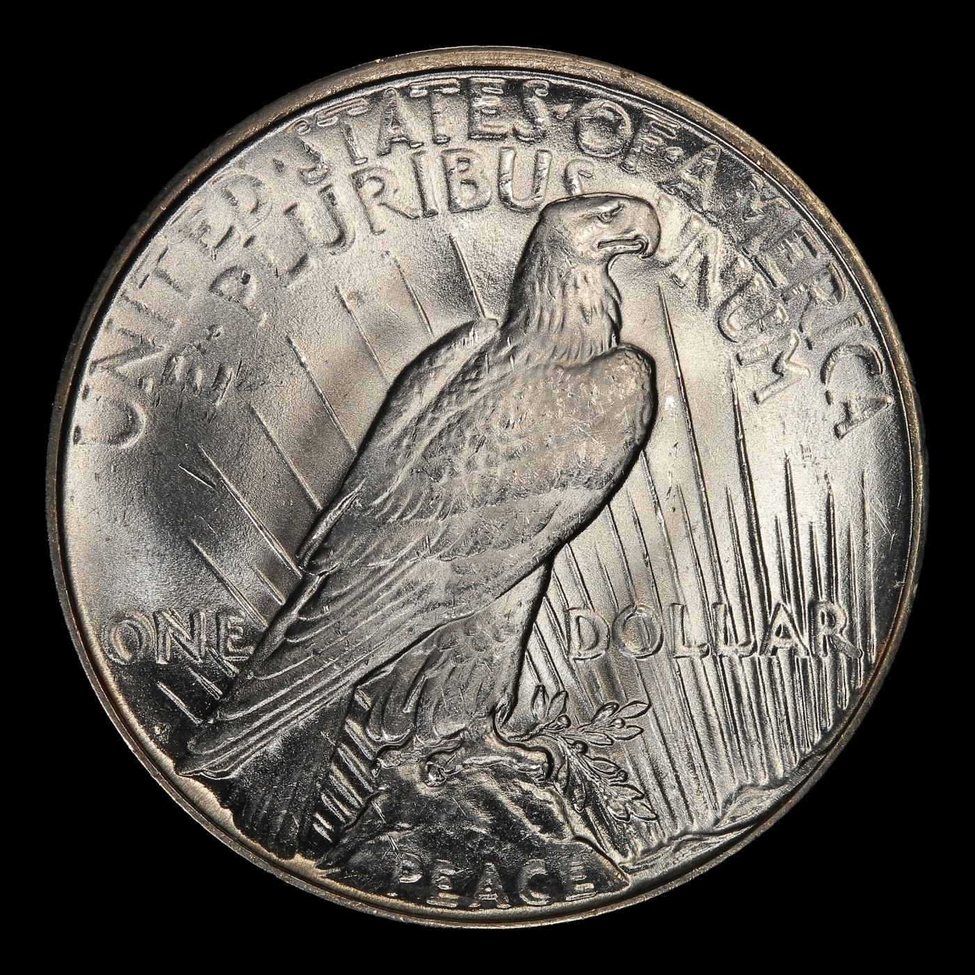 1927-d Peace Dollar $1 ms64+ SEGS
