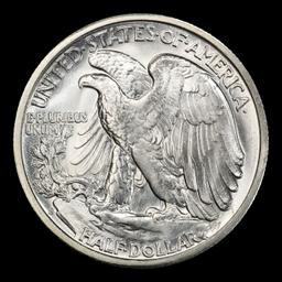 1943-s Walking Liberty Half Dollar Near Top Pop 50c ms66+ SEGS