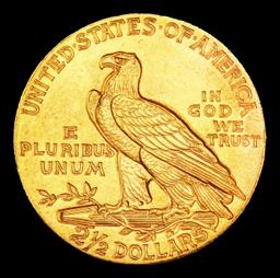 1911-p Gold Indian Quarter Eagle Near Top Pop! $2 1/2 ms65 SEGS
