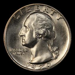 1970-p Washington Quarter Near Top Pop 25c ms67 SEGS