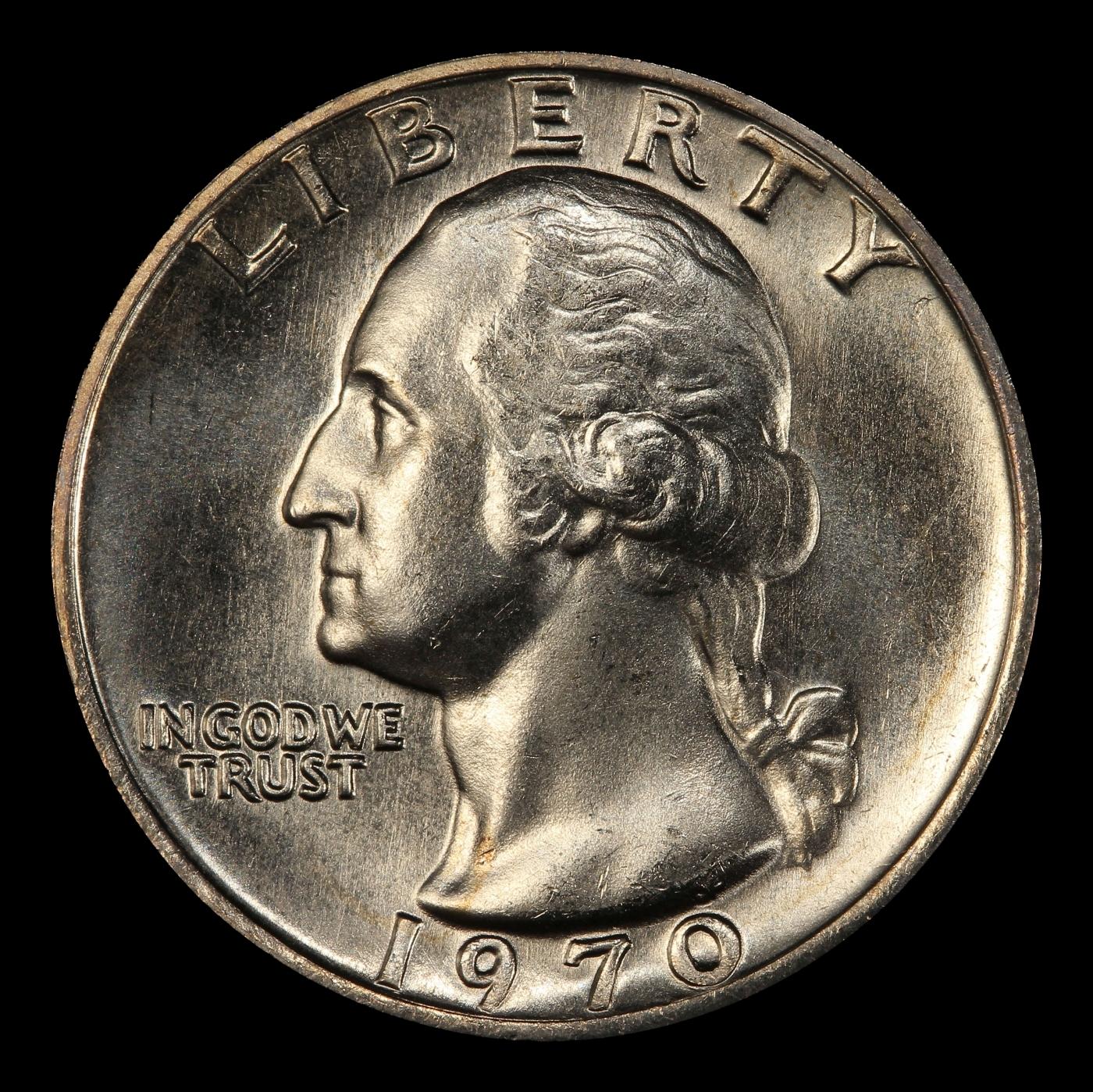 1970-p Washington Quarter Near Top Pop 25c ms67 SEGS