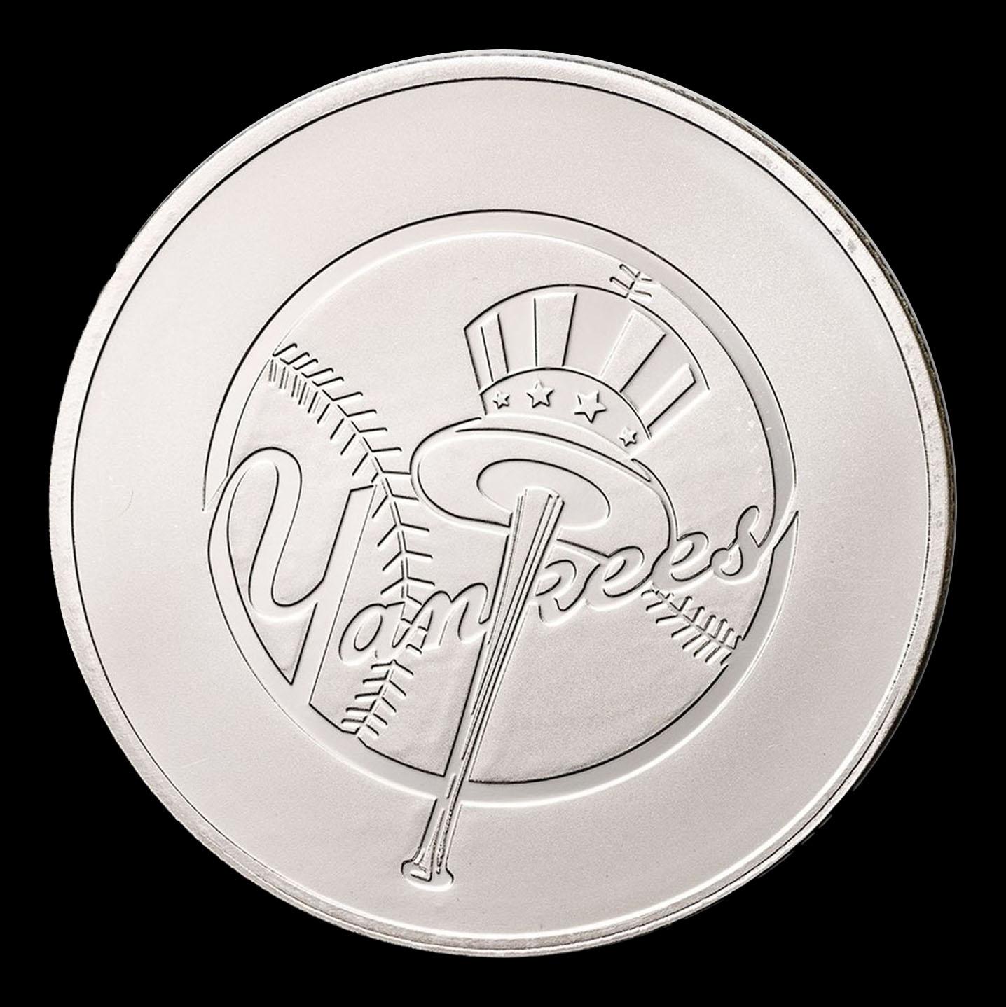 Yankees MLB Team - 1 oz Silver Round Round