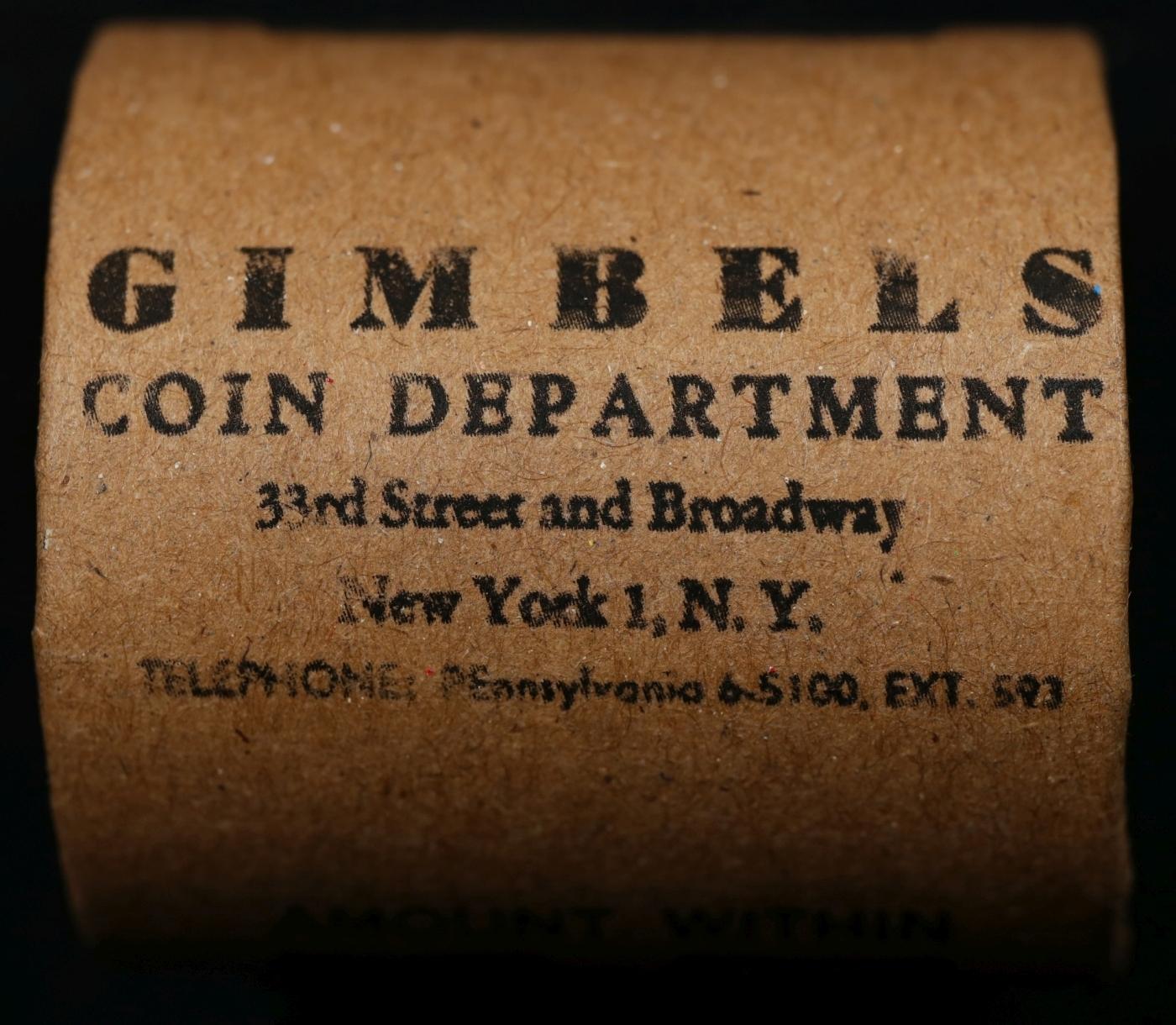 AC- Rare GIMBLES Circ Morgan Dollar $1 Roll 10 Coin B+