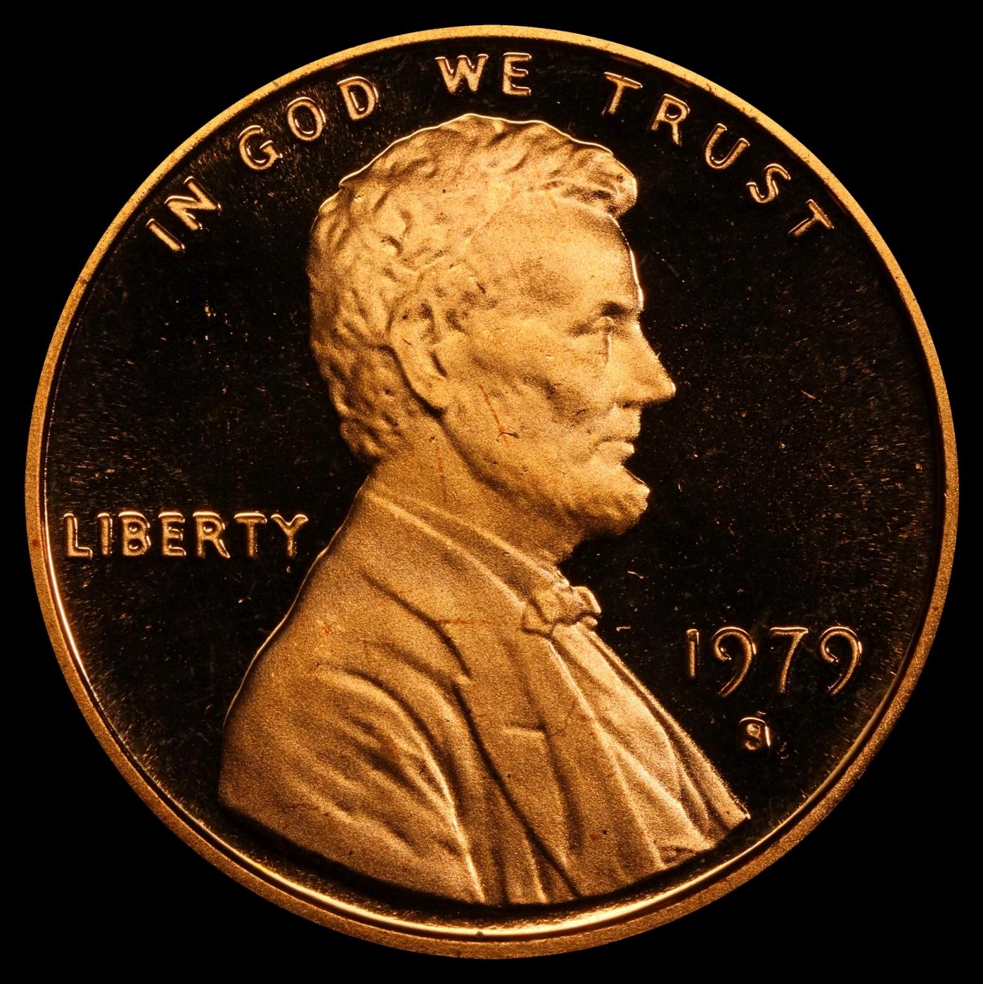 1979-s Ty 1 Proof Lincoln Cent 1c pr70 rd dcam SEGS