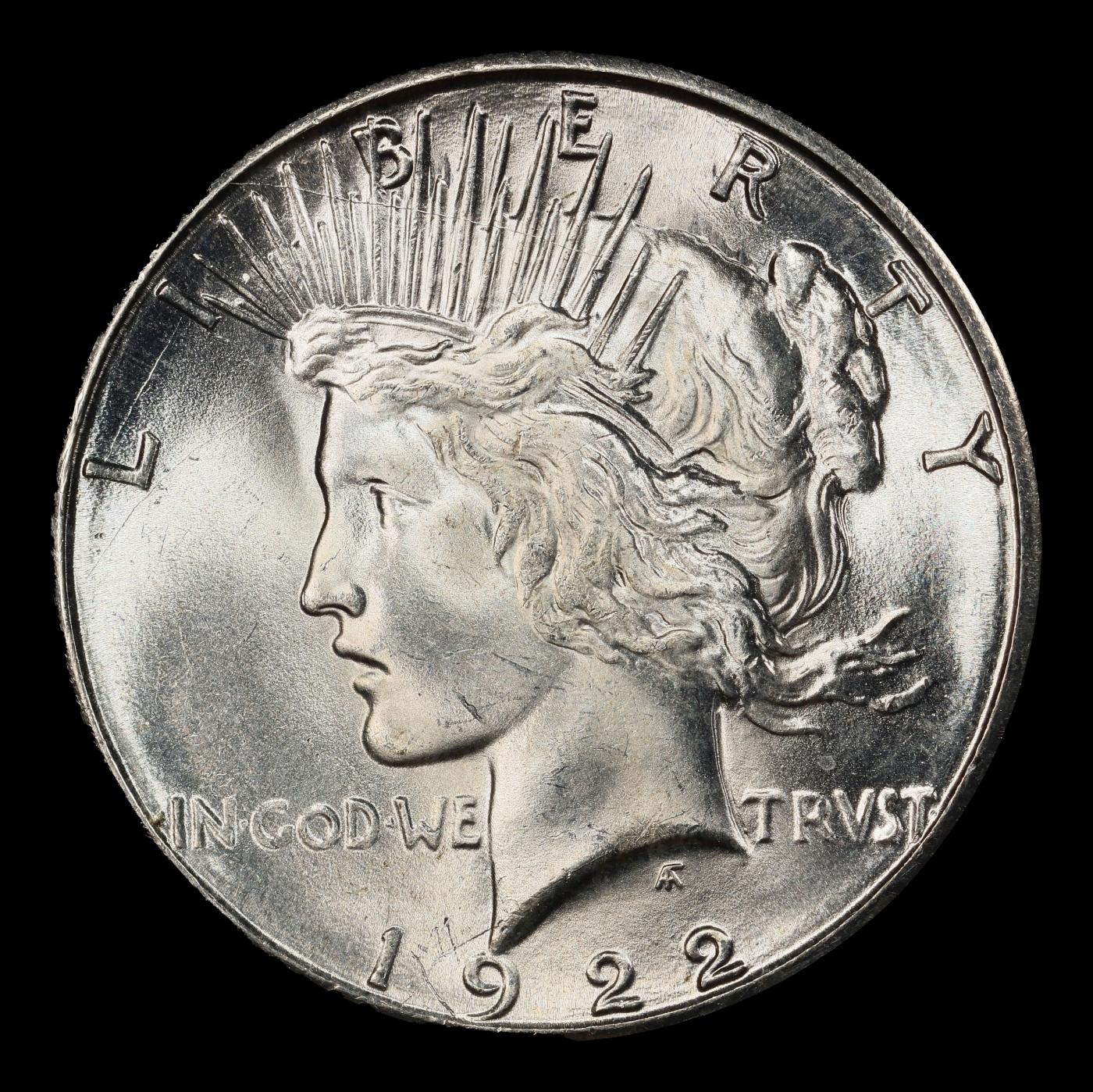 1922-s Peace Dollar $1 ms65 SEGS