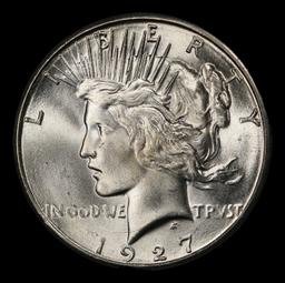 1927-s Peace Dollar $1 ms64 SEGS