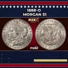 1888-o Morgan Dollar $1 Grades ms62