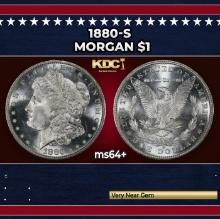 1880-s Morgan Dollar $1 Grades ms64+