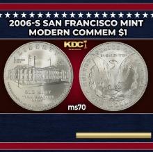 2006-s San Francisco Mint Modern Commem Dollar $1 ms70 SEGS