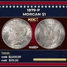 1879-p Morgan Dollar $1 ms65+ SEGS